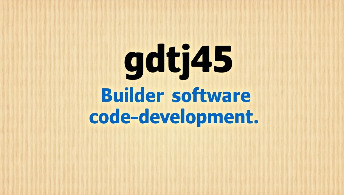 gdtj45 builder software code development