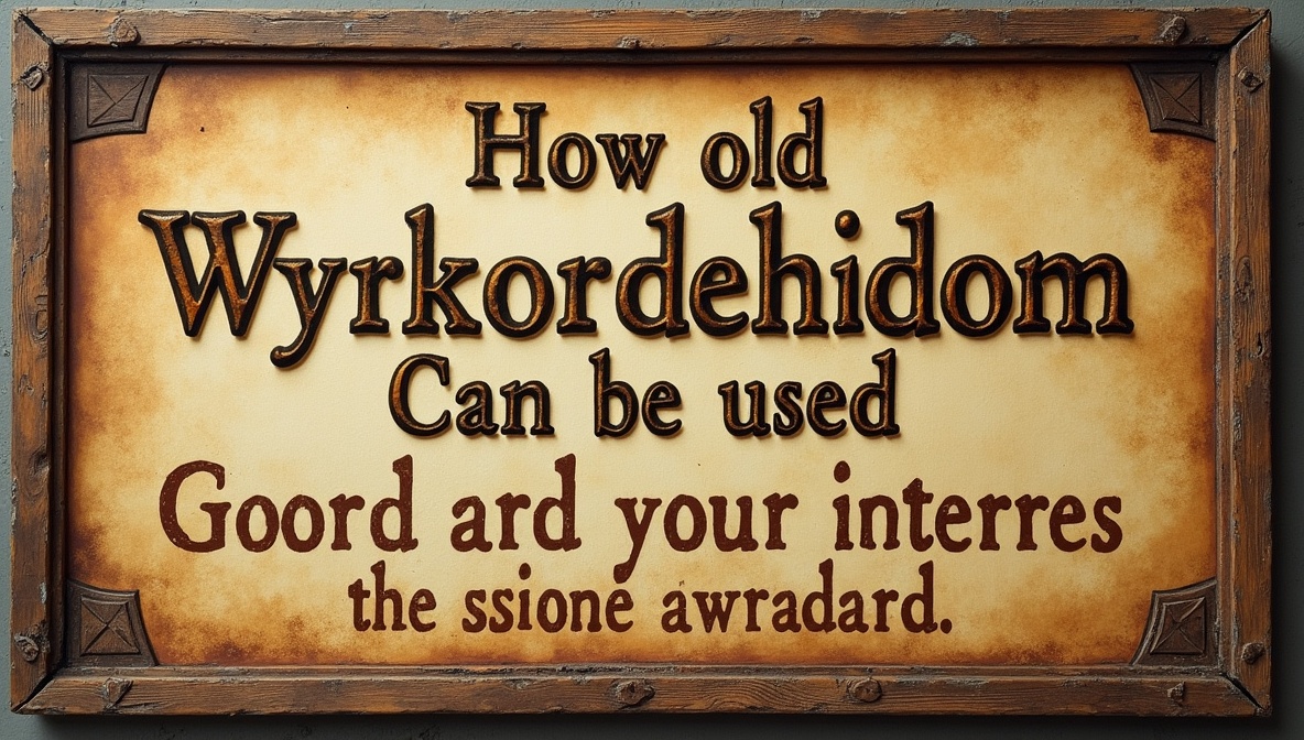 how old wyrkordehidom can be used